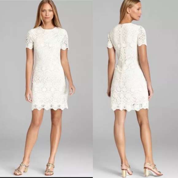 Tory Burch Dresses & Skirts - Tory Burch Trixy Ivory Crochet Dress Size XS